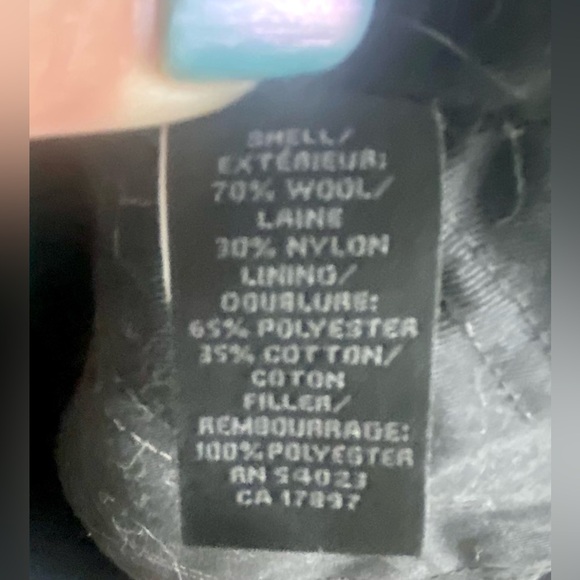 Old Navy Black Double Breasted Wool Blend Pea Coat Size M - Picture 5 of 7